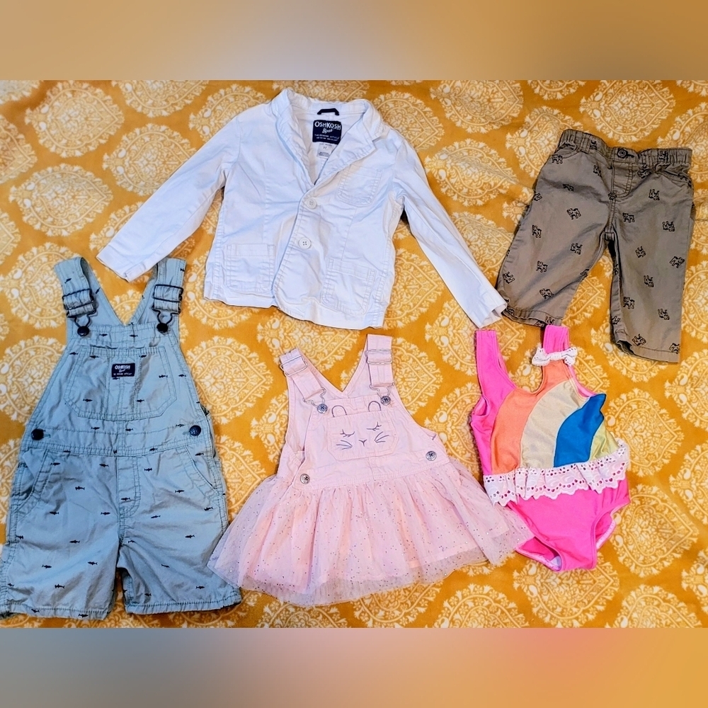 Oshkosh B'Gosh And Genuine Baby Girls And Boys Lot 9mo And 3T